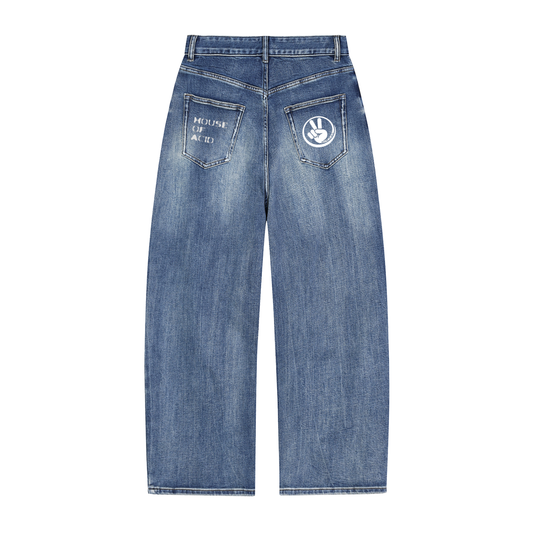 Sun Fade Heavyweight Denim Jeans